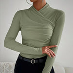 Fabienne | Blouse Femme À Col Croisé | Chic