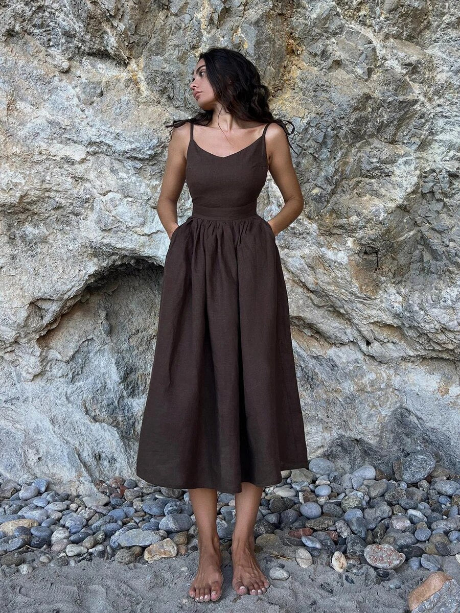 Robe De Plage Chic Pour Femme | Maxi