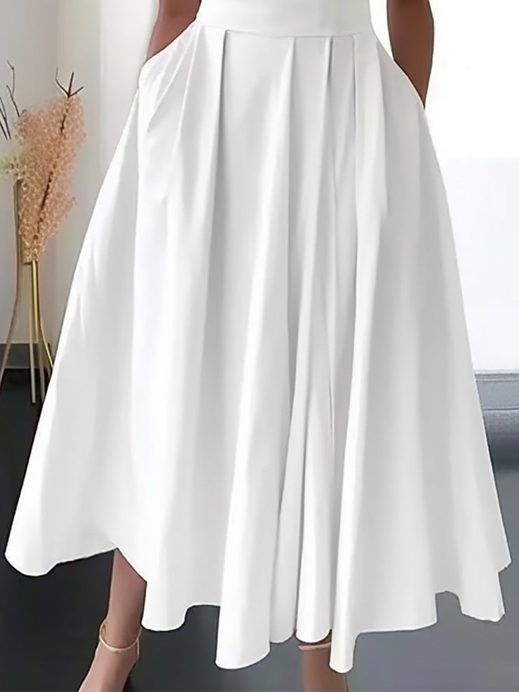 Beatrice | Robe D'invitée De Mariage Élégant Plissé Pour Femme | Midi