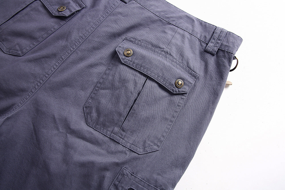 Gallien | Pantacourt Velours Cotelé Pour Hommes | Cargo
