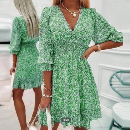 Estrela | Robe Légère Été Fluide | Florale | Taille Smockée
