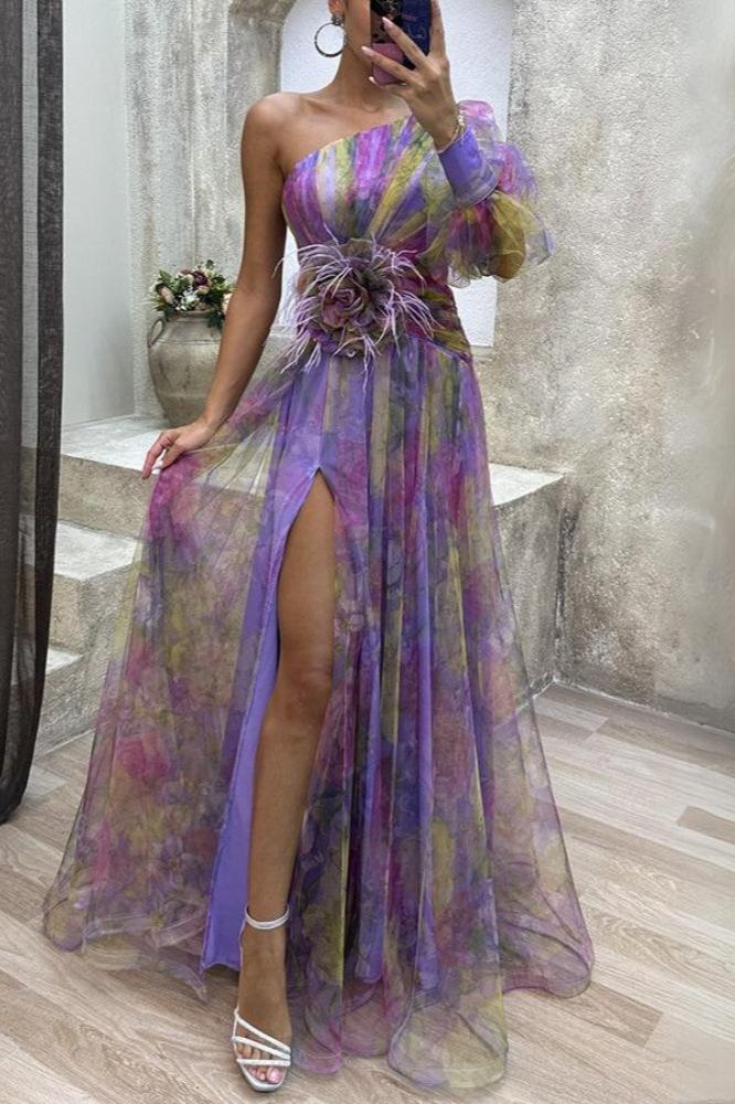Avenelle | Robe Époustouflante Asymétrique Pour Femmes | Maxi