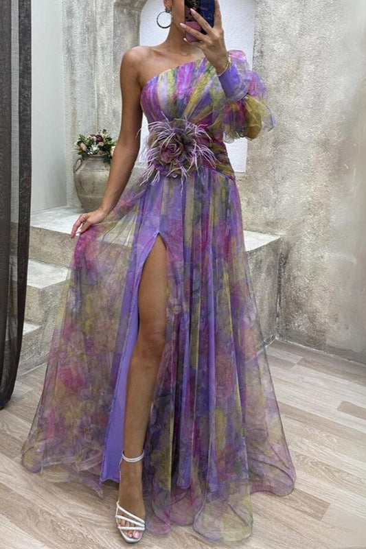 Avenelle | Robe Époustouflante Asymétrique Pour Femmes | Maxi