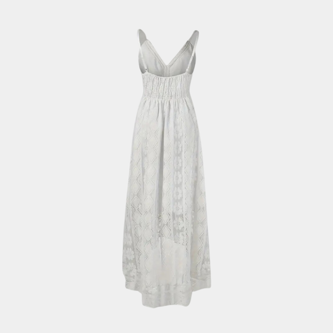 Quitterie | Robe Mi-Longue Bohème | Volants