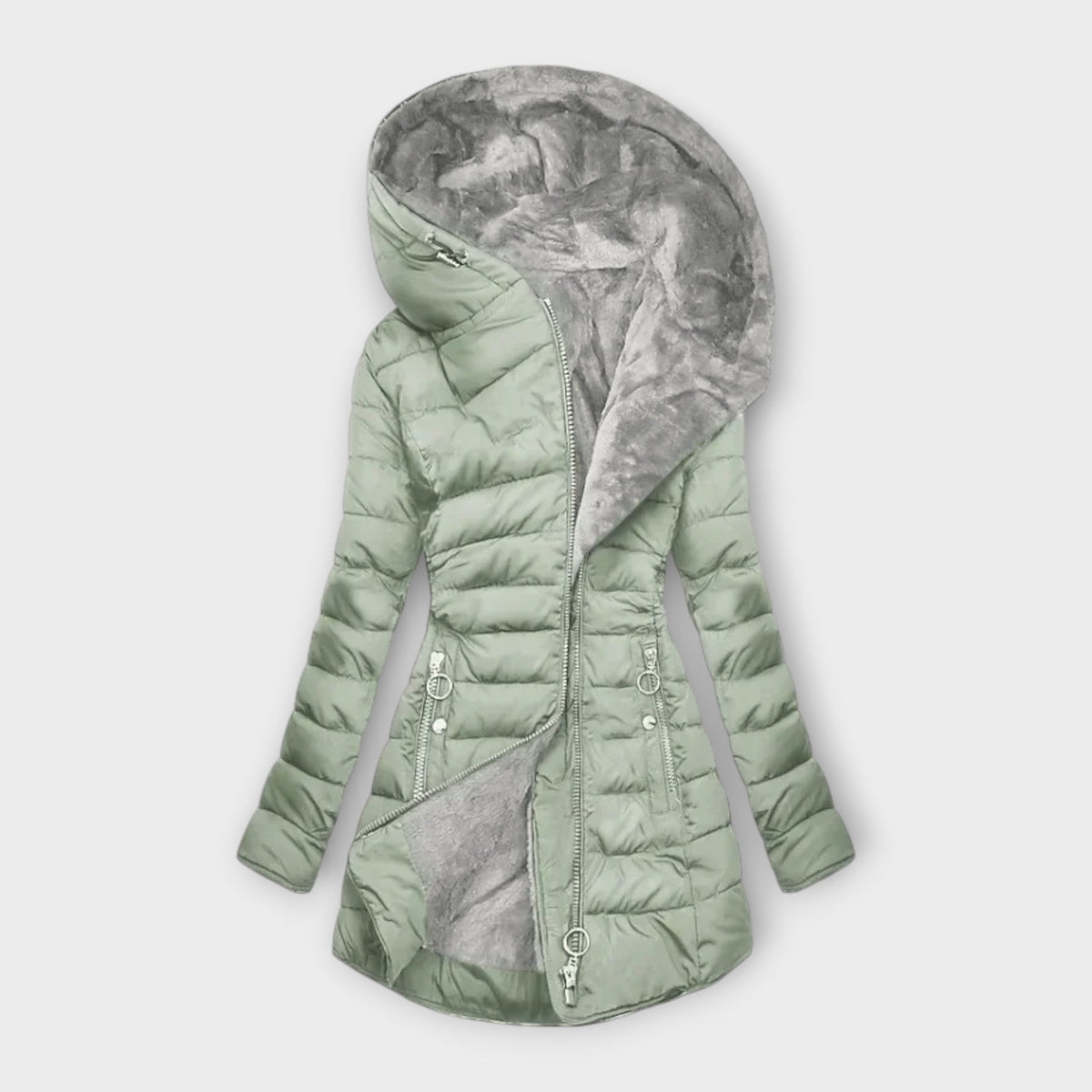 Manteau Matelassé En Fourrure | Douillet
