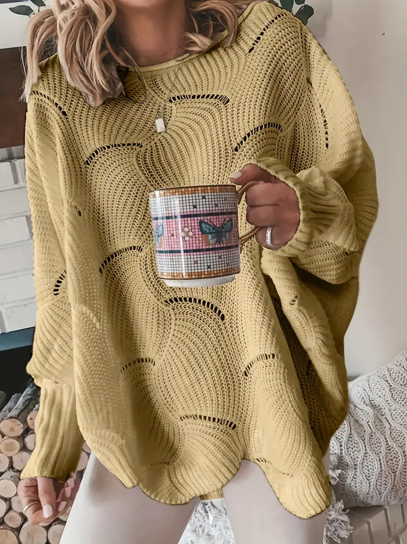 Calandra | Pull Surdimensionné Chaud Pour Femmes | Tricoté