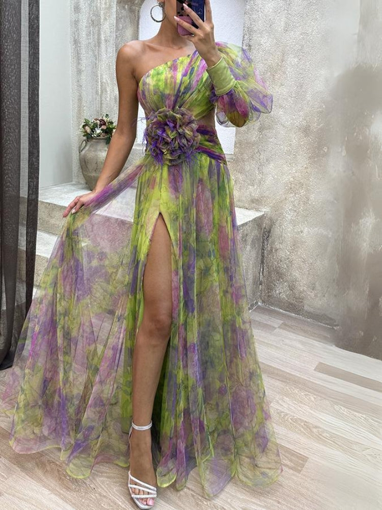 Avenelle | Robe Époustouflante Asymétrique Pour Femmes | Maxi