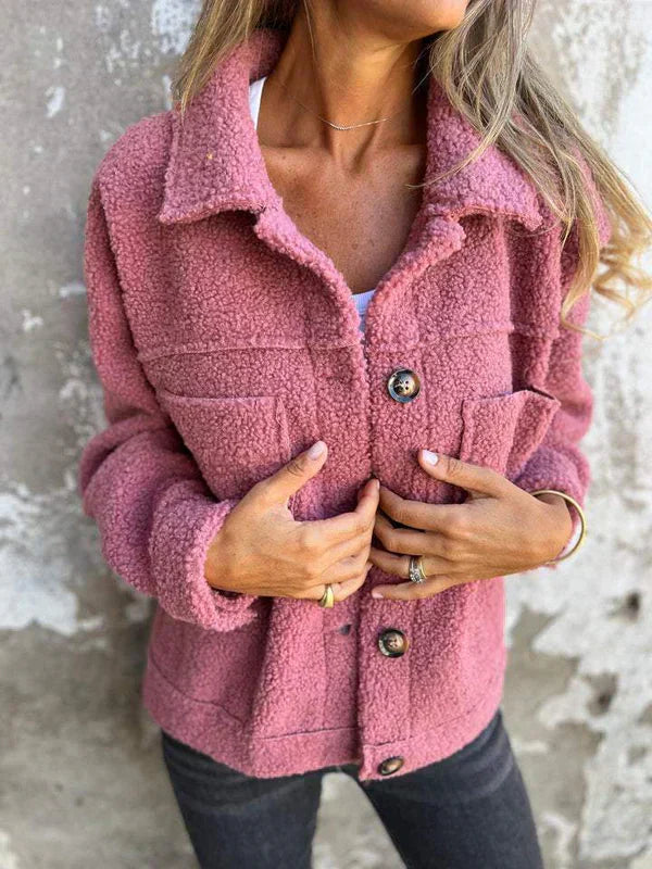 Veste D'hiver Stylée Avec Revers | Chic