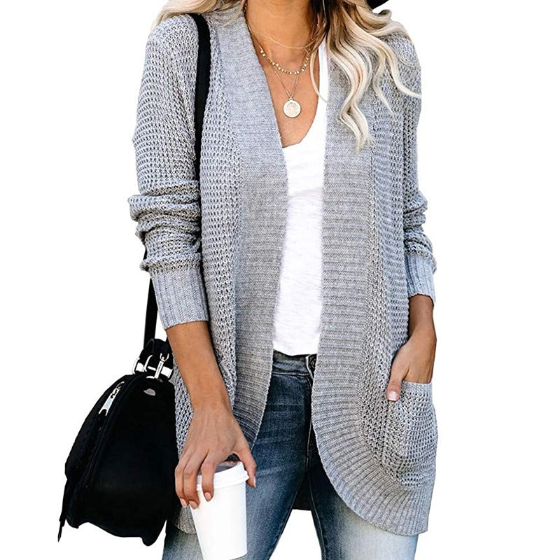 Aleah | Cardigan Tricoté Décontracté Et Ouvert Pour Femmes | Chaud