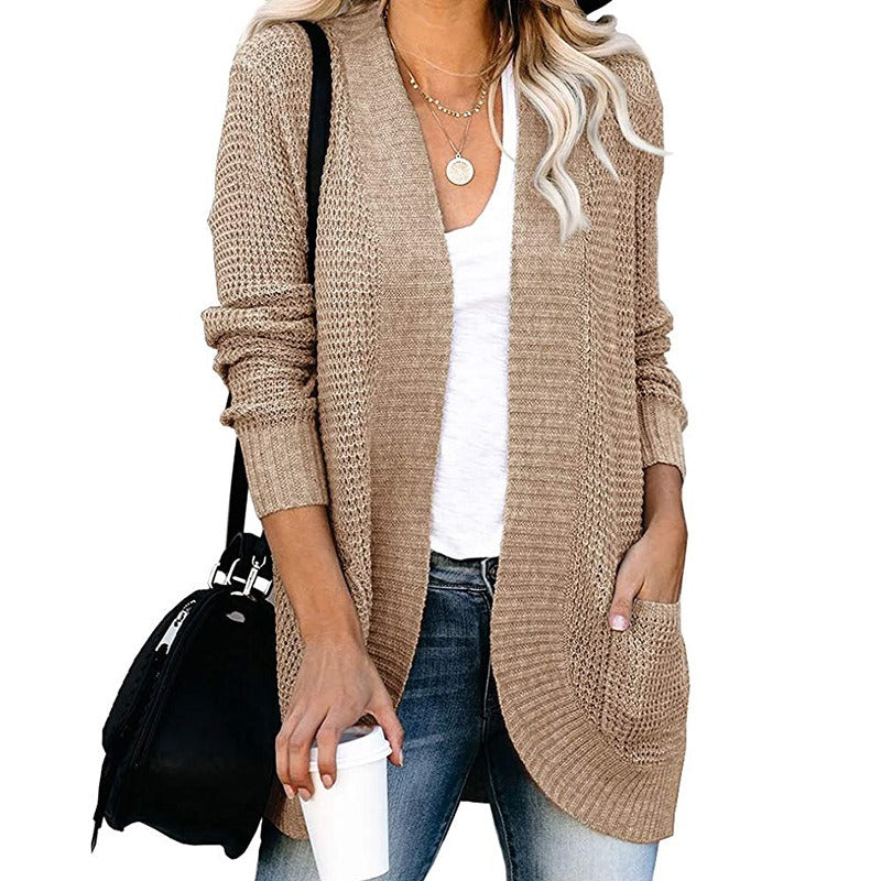 Aleah | Cardigan Tricoté Décontracté Et Ouvert Pour Femmes | Chaud