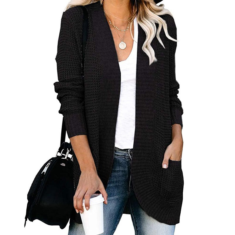 Aleah | Cardigan Tricoté Décontracté Et Ouvert Pour Femmes | Chaud