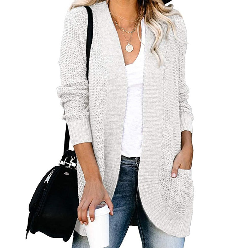 Aleah | Cardigan Tricoté Décontracté Et Ouvert Pour Femmes | Chaud
