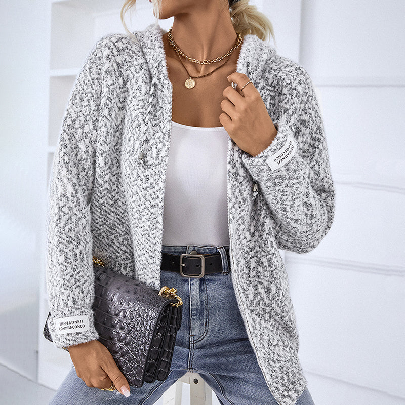 Cielo | Cardigan À Capuche Décontracté | Maille