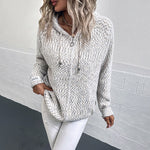 Cielo | Cardigan À Capuche Décontracté | Maille