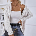 Cielo | Cardigan À Capuche Décontracté | Maille