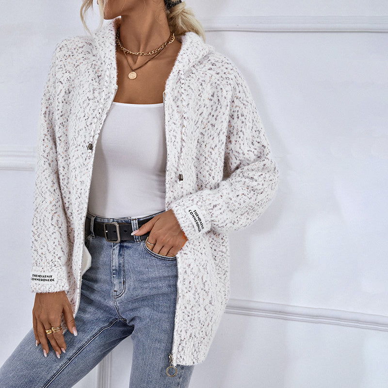 Cielo | Cardigan À Capuche Décontracté | Maille