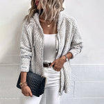 Cielo | Cardigan À Capuche Décontracté | Maille