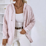 Cielo | Cardigan À Capuche Décontracté | Maille