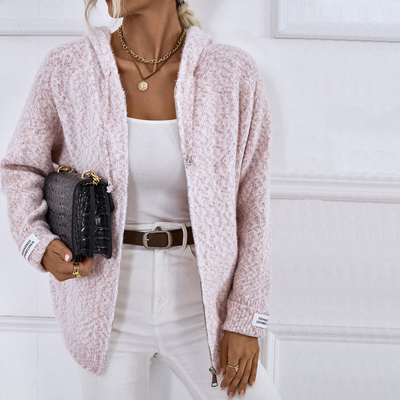 Cielo | Cardigan À Capuche Décontracté | Maille