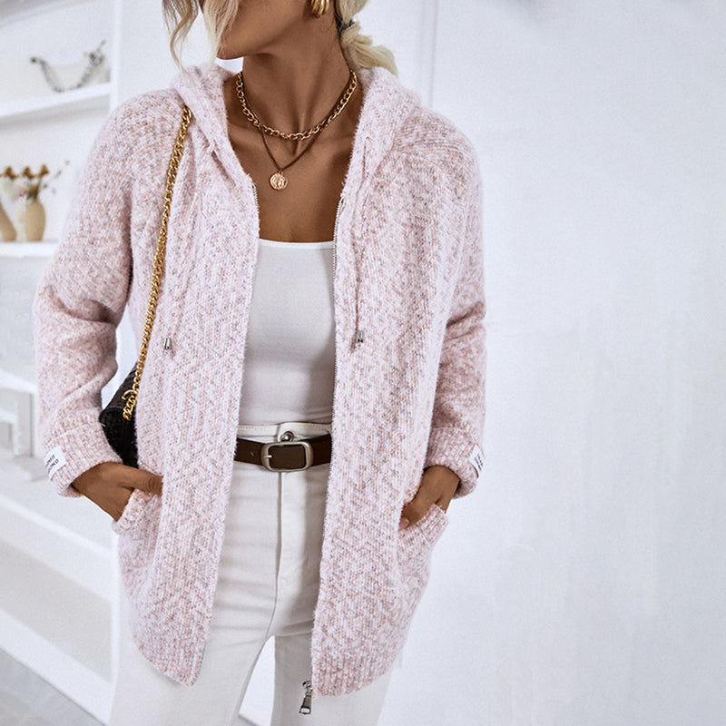 Cielo | Cardigan À Capuche Décontracté | Maille