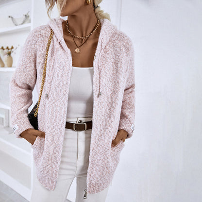 Cielo | Cardigan À Capuche Décontracté | Maille