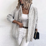 Cielo | Cardigan À Capuche Décontracté | Maille