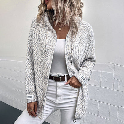 Cielo | Cardigan À Capuche Décontracté | Maille