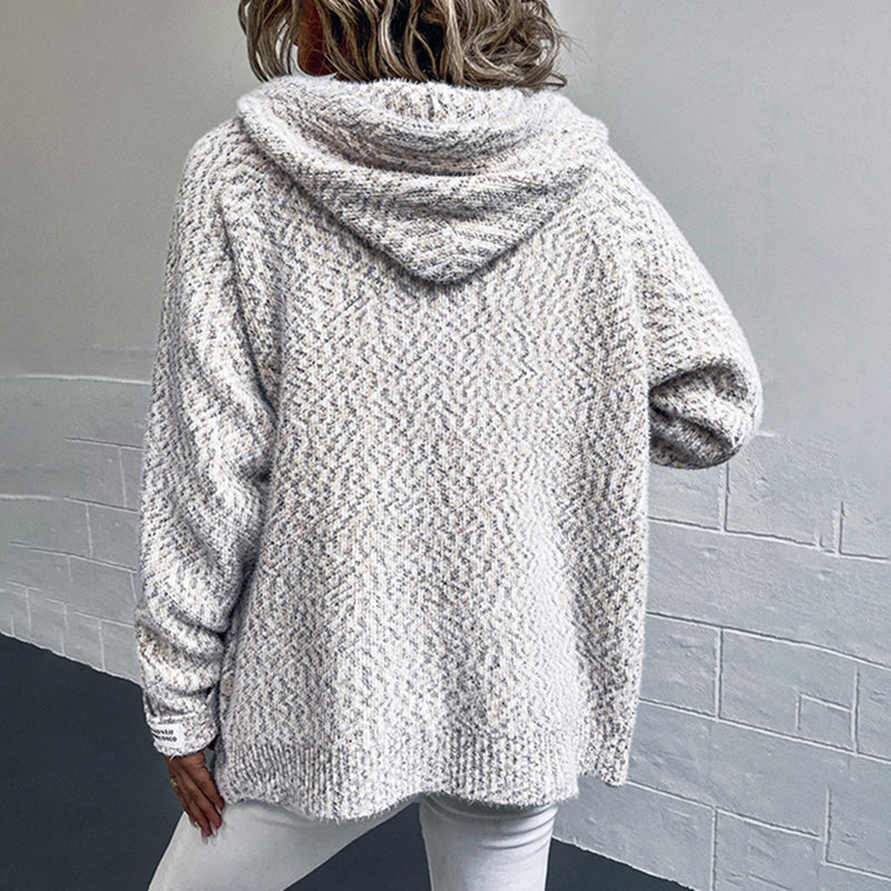 Cielo | Cardigan À Capuche Décontracté | Maille