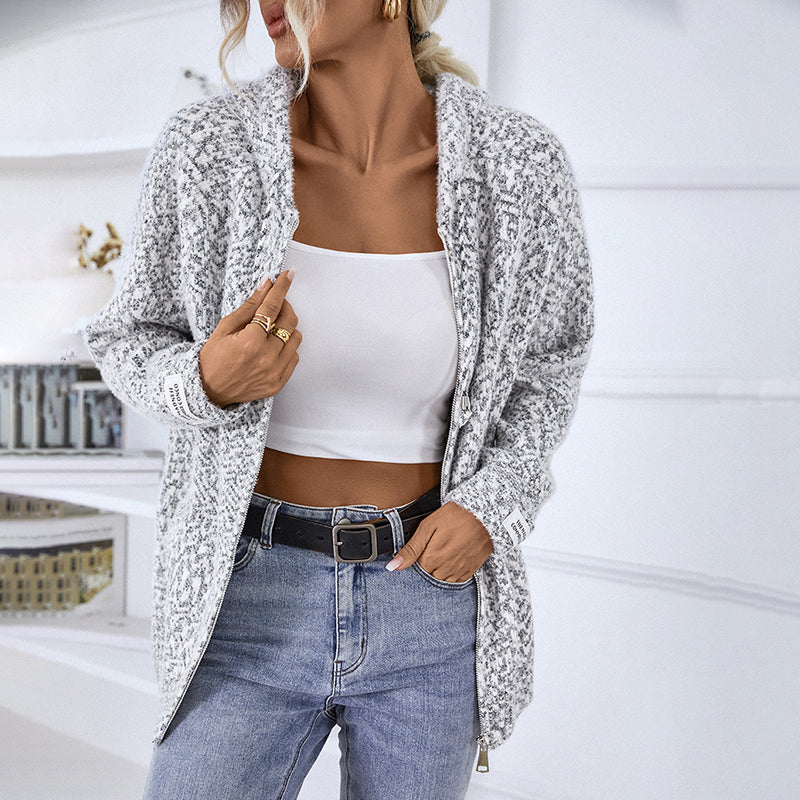 Cielo | Cardigan À Capuche Décontracté | Maille