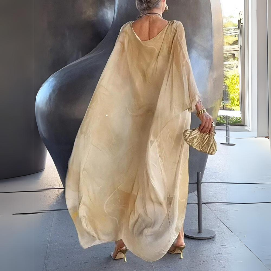 Damienne | Robe Fluide Longue | Manches Longues