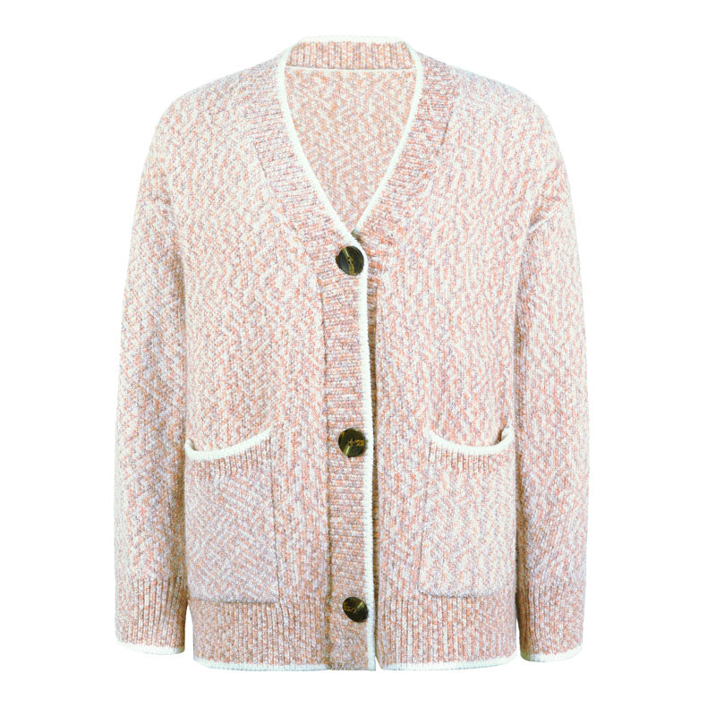 Stela | Cardigan Décontracté Boutonné Et Tricoté | Chaud