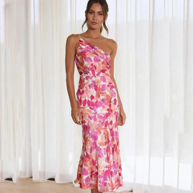 Odelisse |Robe D'invitée De Mariage Floral Stylisé | Midi