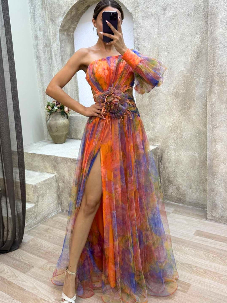 Avenelle | Robe Époustouflante Asymétrique Pour Femmes | Maxi