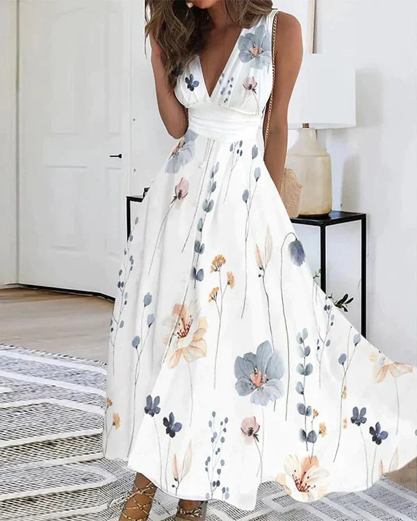 Robe D'été À Fleurs Pour Femmes | Midi