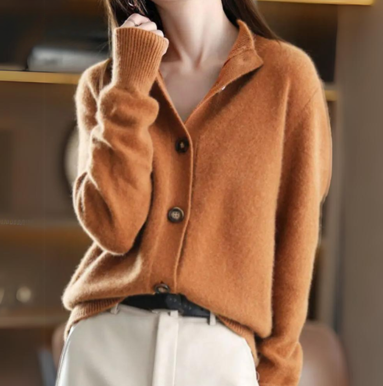 Remy | Cardigan Boutonné Doux Pour Femmes | Chaud