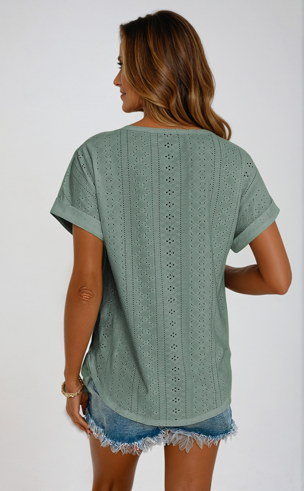 Manuela | Blouse À Œillets Pour Femme | De Nuit