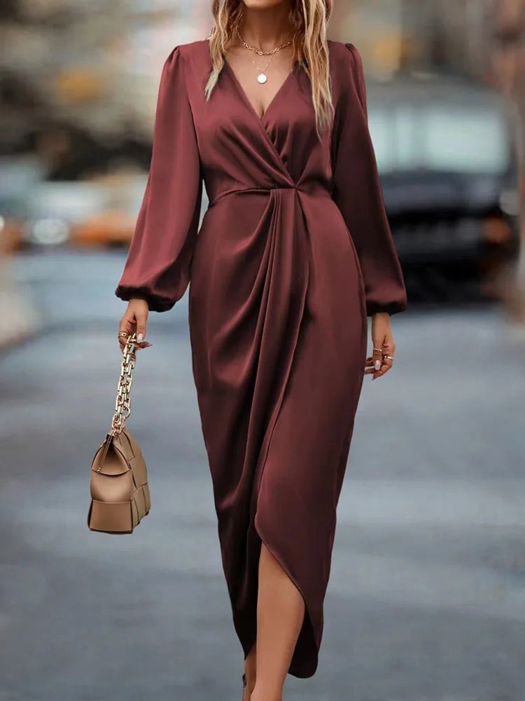 Belviane | Robe de Soirée Chic | Manches Bouffantes