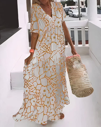 Blanche | Robe D'été Décontractée Pour Femme | Maxi