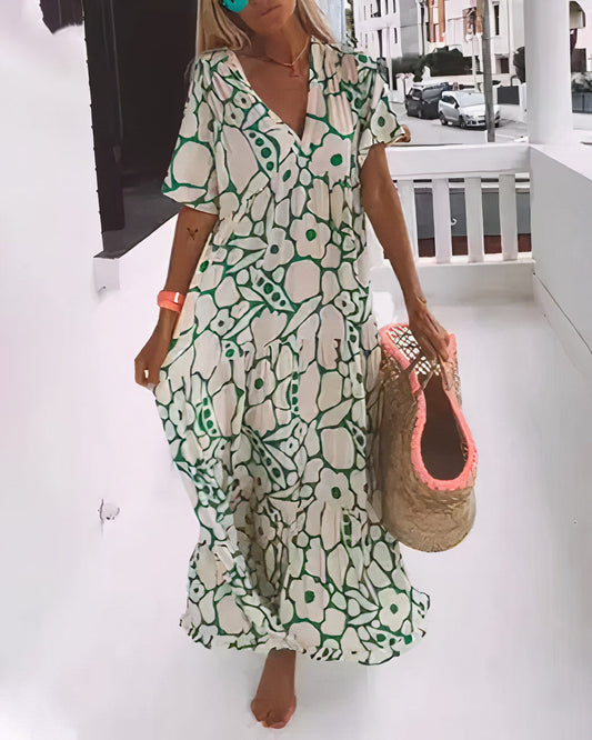 Blanche | Robe D'été Décontractée Pour Femme | Maxi