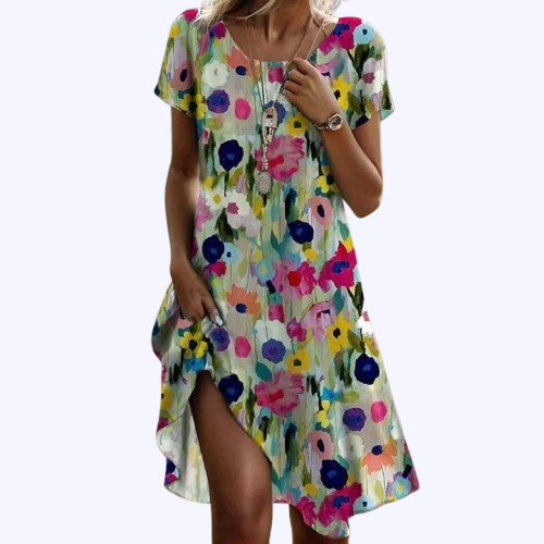 Florianne | Robe Chemise Floral Pour Femme | Midi