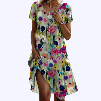 Florianne | Robe Chemise Floral Pour Femme | Midi