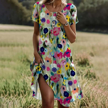 Florianne | Robe Chemise Floral Pour Femme | Midi