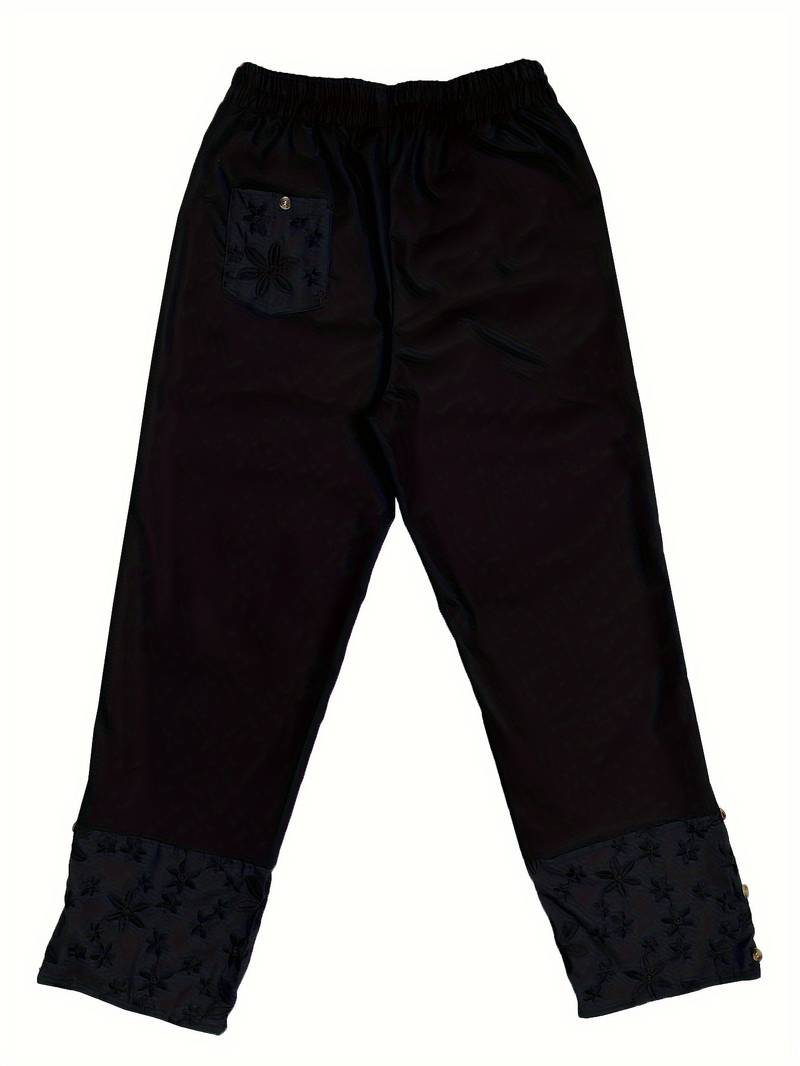 Yélena | Pantalon Élégant Femme avec Imprimé Floral