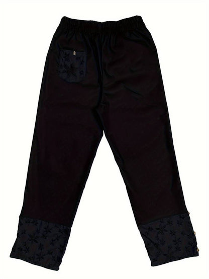 Yélena | Pantalon Élégant Femme avec Imprimé Floral