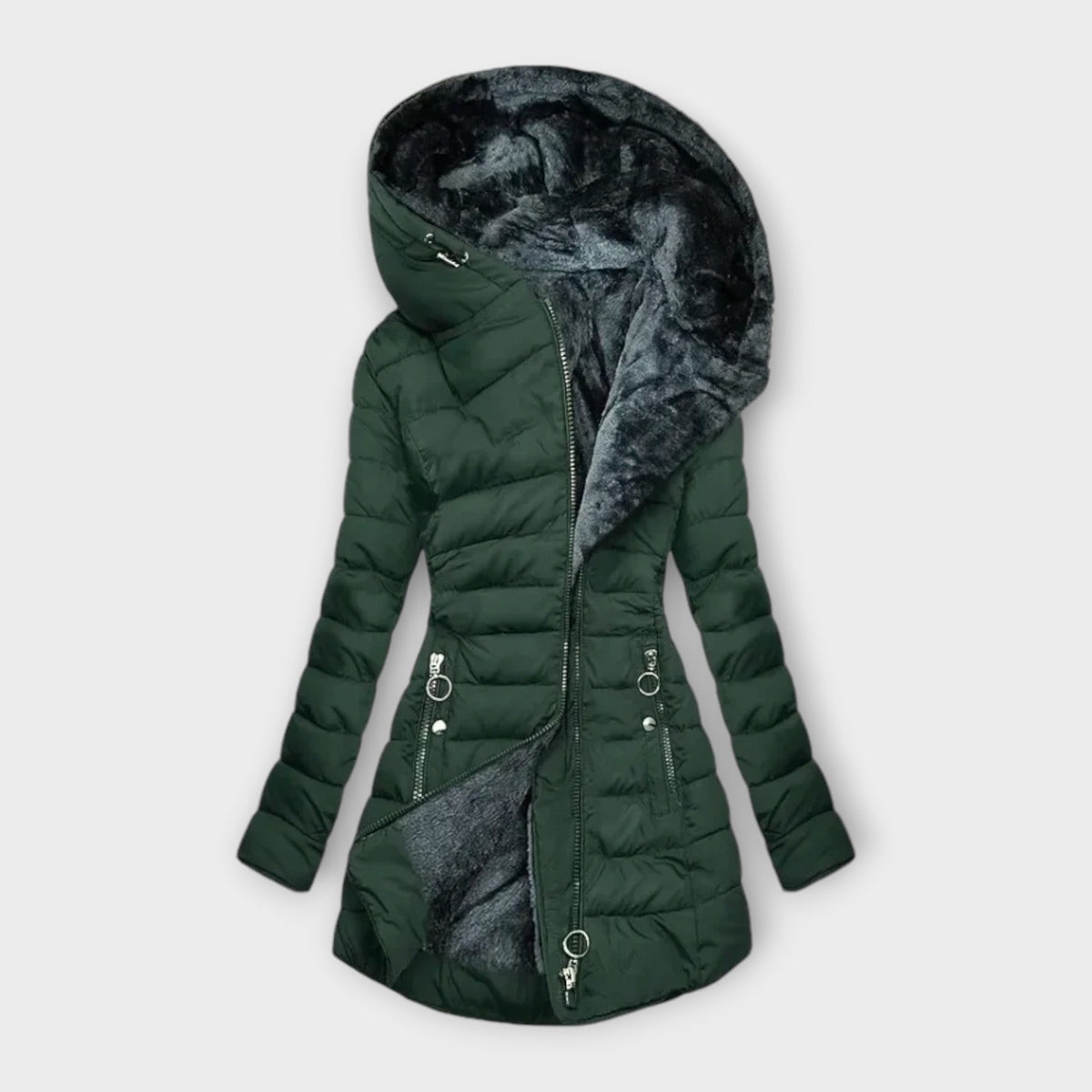 Manteau Matelassé En Fourrure | Douillet