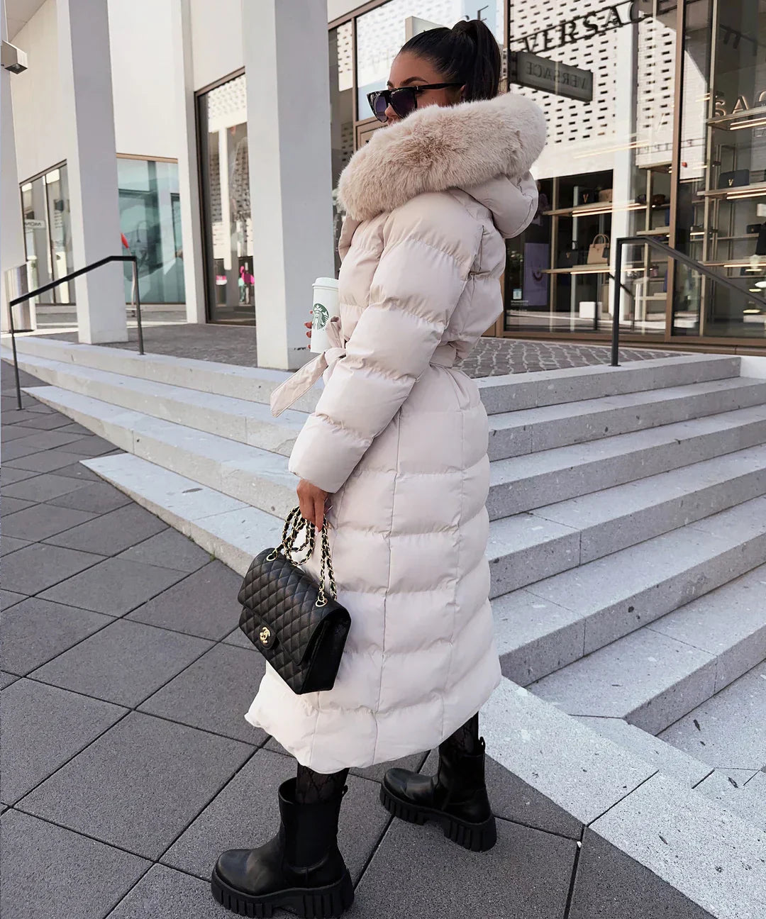 Trench-coat D'hiver Pour Femme Élégant Et | Bouffant