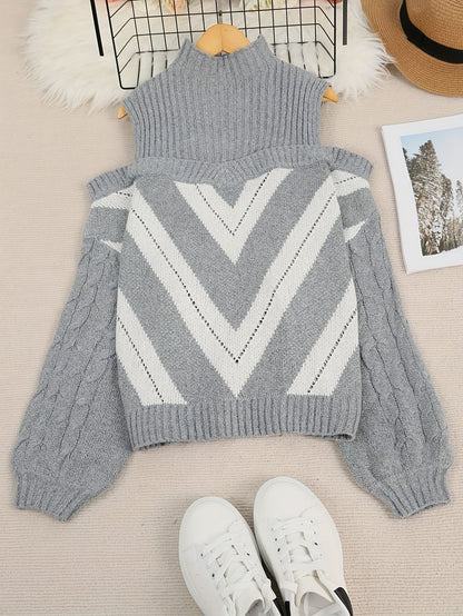 Mélodie-Claire | Tricot Femme Grande Taille | Col Roulé