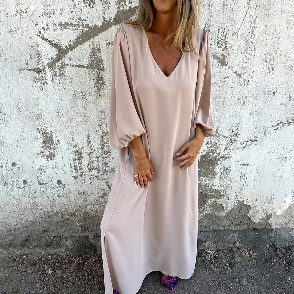 Sidonie | Robes Longues | Poches | Décolleté Plongeant