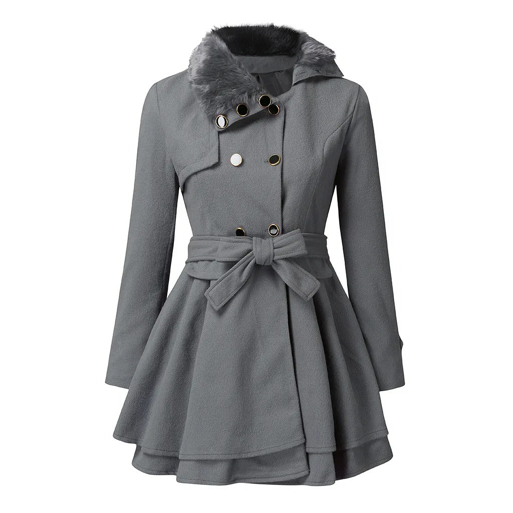 Trench-coat Luxueux Pour Femme | Chaud
