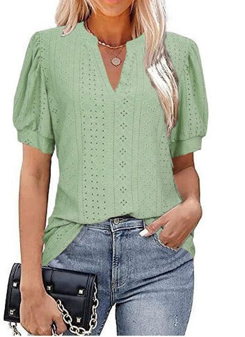 Ophélie | T-Shirt Femme | En Broderie Anglaise